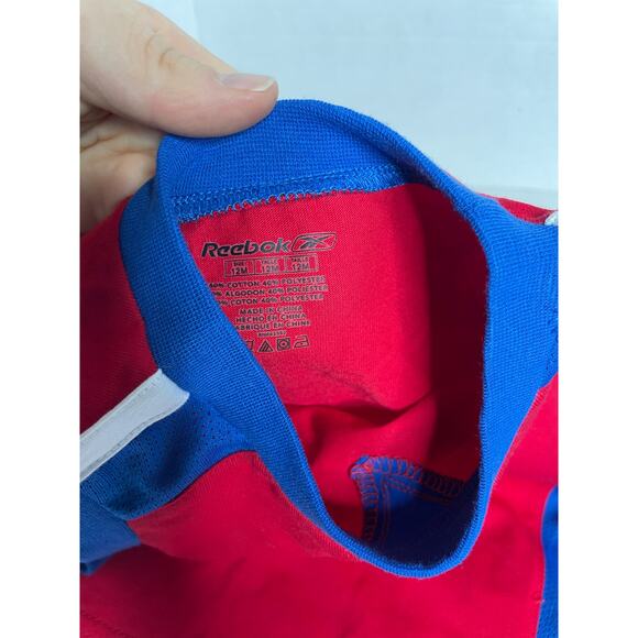 NEW Reebok Matching Set Tank Top Shorts Blue Red Size 12 Months - Picture 3 of 6